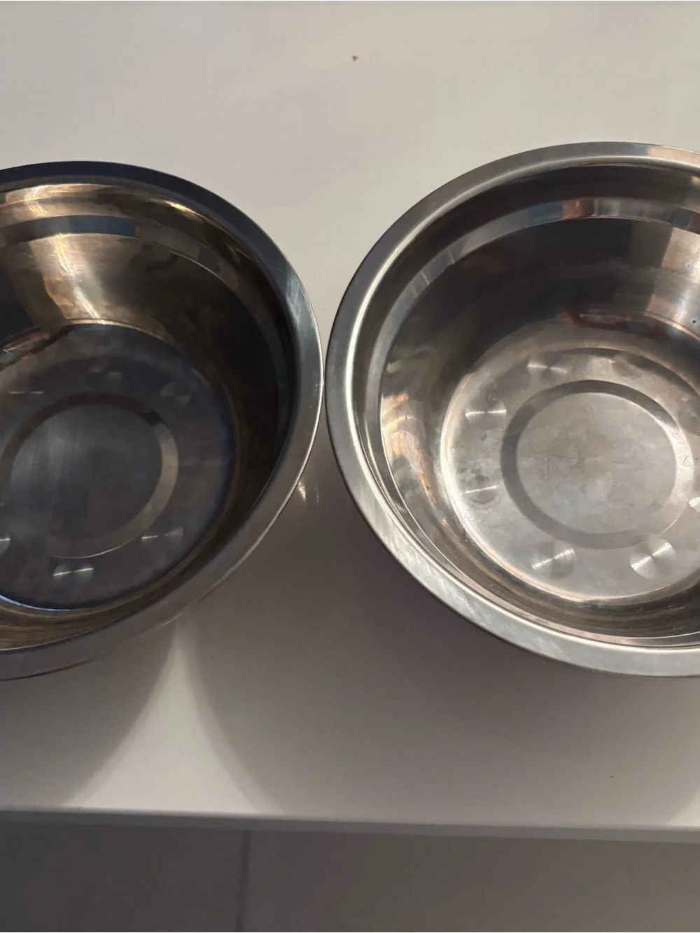 Stainless Steel dog  Bowls- Silver 2